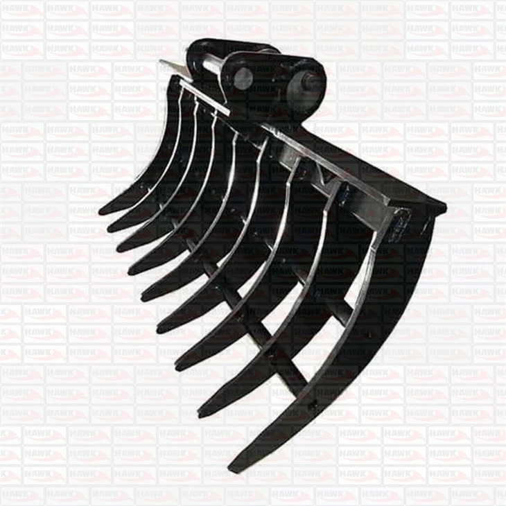 Excavator Forestry Root Rake